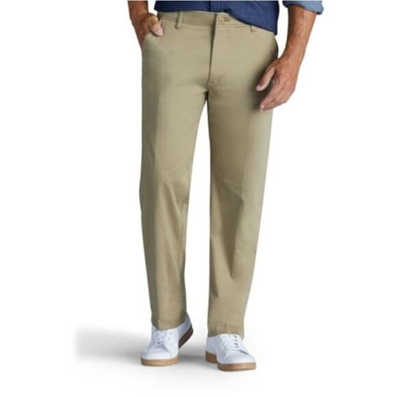 Brand New Lee Men's Size 40x32 Straight Fit Extreme Flex Chino Pants Ankle - Picture 1 of 14